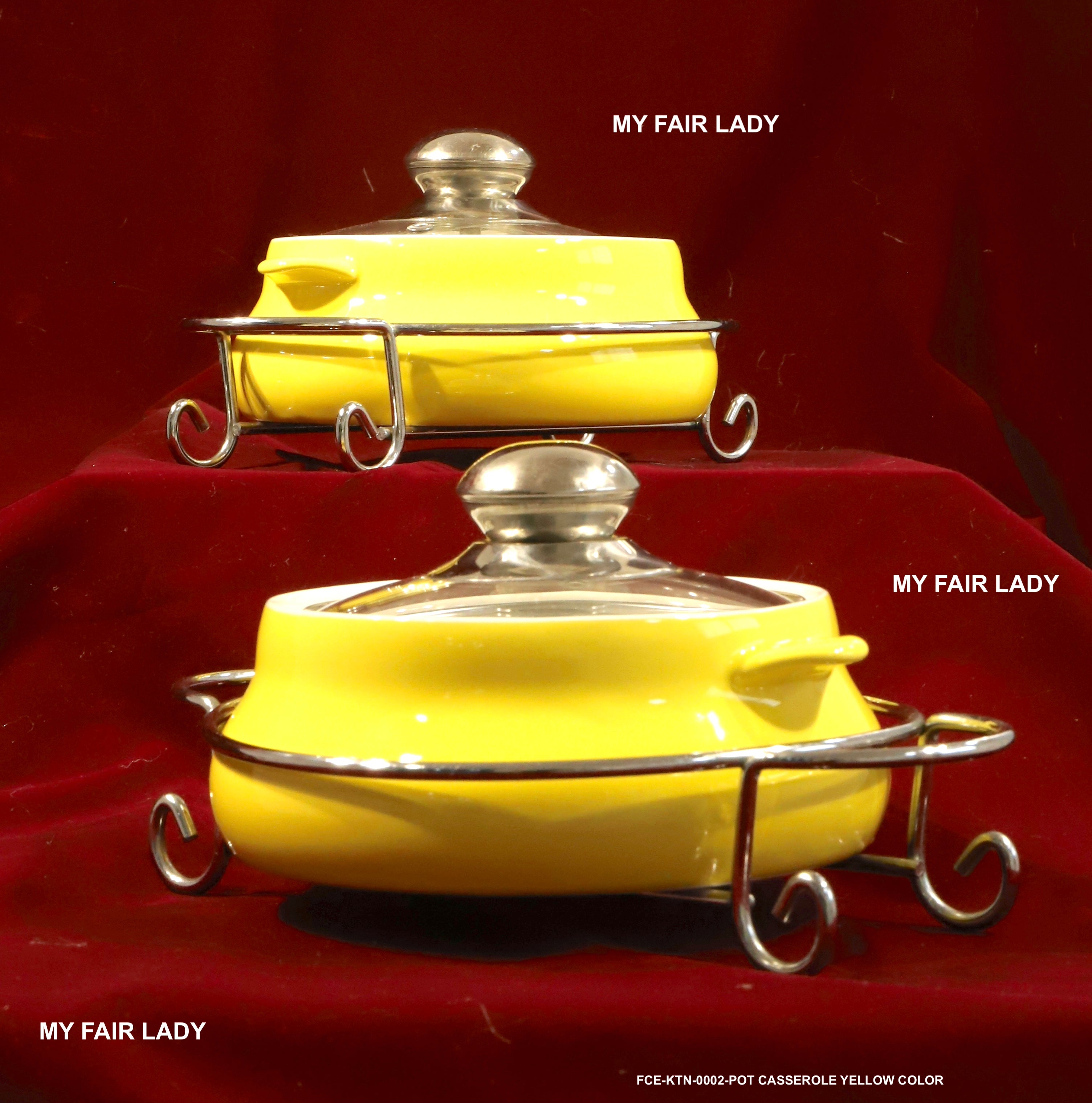cera pot イエロー Hot Pot / Ceramic Ware (Small) 2 Pcs Set Yellow Color – My Fair Lady